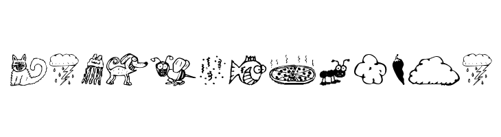 KR Silly Art Dings  Free Fonts Download