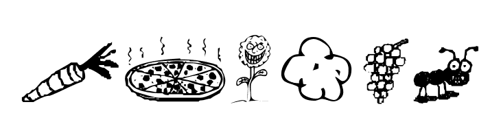 KR Silly Art Dings  Free Fonts Download