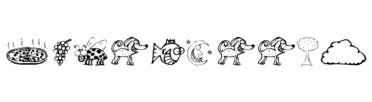 KR Silly Art Dings  Free Fonts Download