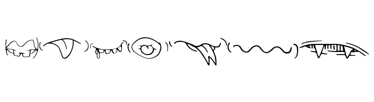 CreatureBuilderMouths  Free Fonts Download