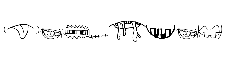 CreatureBuilderMouths  Free Fonts Download