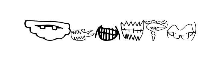 CreatureBuilderMouths  Free Fonts Download
