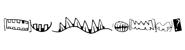 CreatureBuilderMouths  Free Fonts Download
