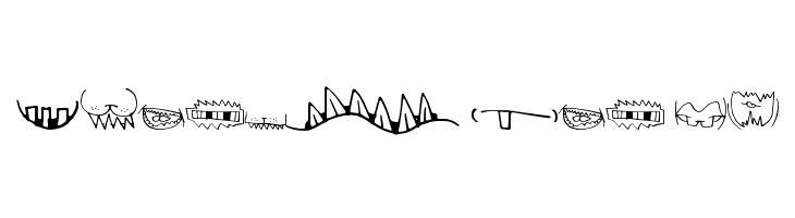 CreatureBuilderMouths  Free Fonts Download