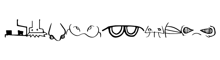 CreatureBuilderNose  Free Fonts Download