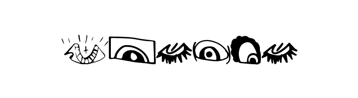 CreatureBuilderEyes  Free Fonts Download