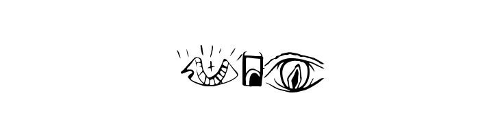 CreatureBuilderEyes  Free Fonts Download