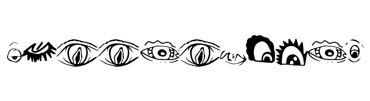 CreatureBuilderEyes  Free Fonts Download