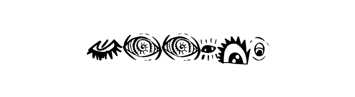 CreatureBuilderEyes  Free Fonts Download