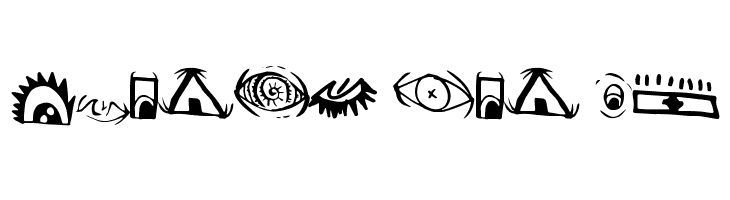 CreatureBuilderEyes  Free Fonts Download