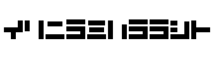 D3 Mouldism Katakana  Free Fonts Download