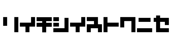 D3 Mouldism Katakana  Free Fonts Download