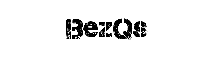 BezQs CityStencil Font