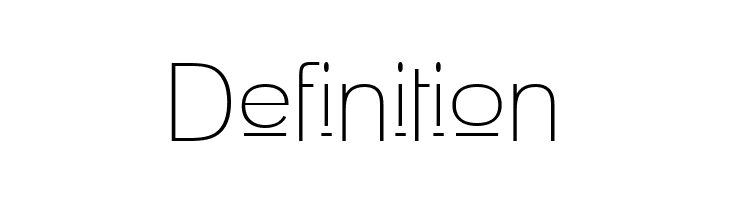 Definition Upper Lane Light Font