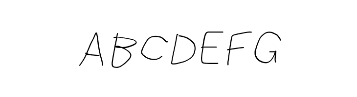 ABCDEFG Bookmark Light Italic Font