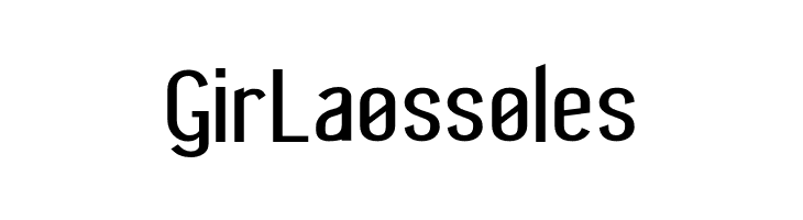 GirLa0ss0les Wagashi Sans Regular Font