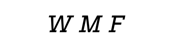 Typo Slab Italic  Free Fonts Download
