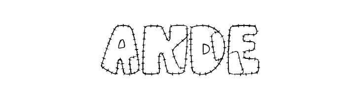 Patchwork Letter  Free Fonts Download