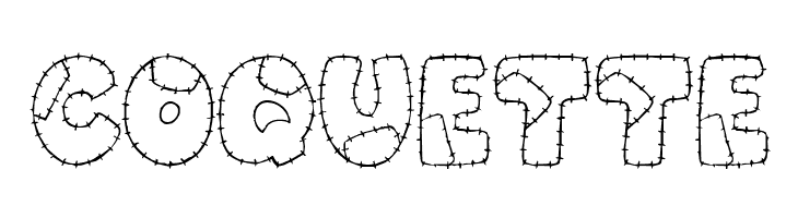 Patchwork Letter  Free Fonts Download