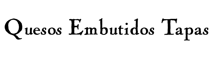 Quesos%2BEmbutidos%2BTapas Fogle Hunter Regular Font