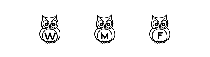 What a Hoot!  Free Fonts Download
