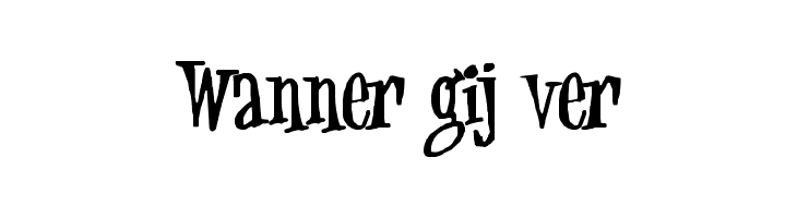 Wanner%2Bgij%2Bver Jungle Juice, Cartoon Font