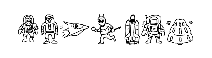 Silly Aliens  Free Fonts Download