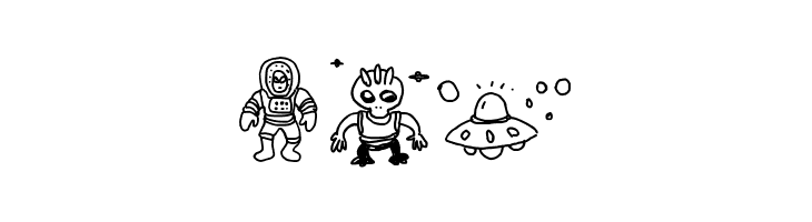 Silly Aliens  Free Fonts Download