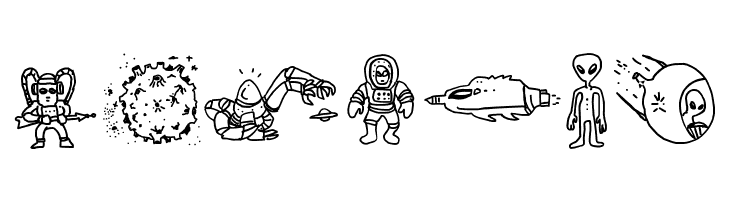 Silly Aliens  Free Fonts Download