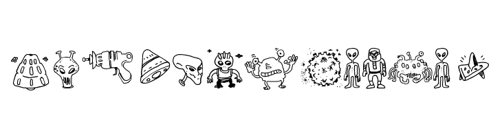 Silly Aliens  Free Fonts Download