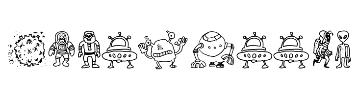 Silly Aliens  Free Fonts Download