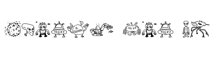 Silly Aliens  Free Fonts Download