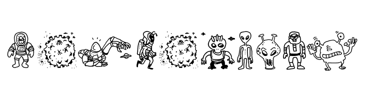 Silly Aliens  Free Fonts Download