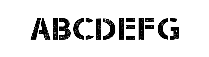 Stencil Army WW I  Free Fonts Download