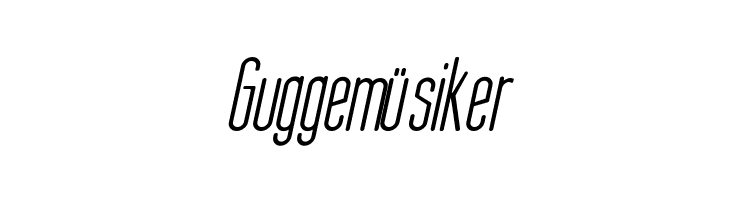 Thin Cool Italic  Free Fonts Download