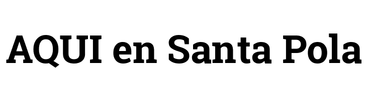 AQUI%2Ben%2BSanta%2BPola Roboto Slab Bold Font