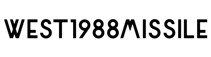 WEST1988MISSILE Rhyder Font