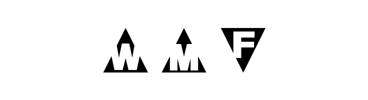 Triangleshape  Free Fonts Download