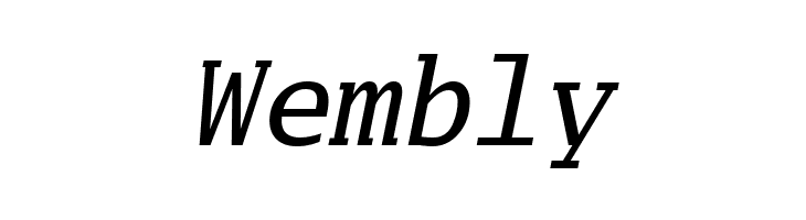 Luxi Mono Oblique  Free Fonts Download