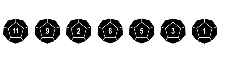 DPoly Twelve-Sider  Free Fonts Download