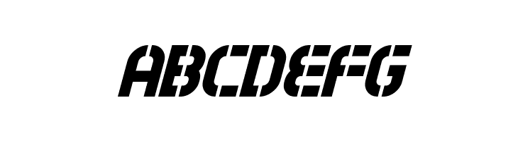 Exostencil Italic  Free Fonts Download