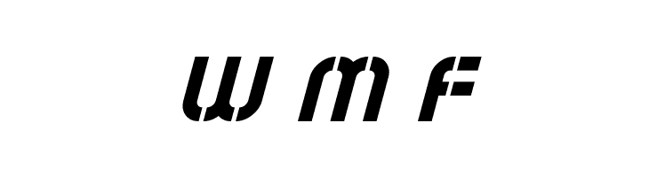 Exostencil Italic  Free Fonts Download