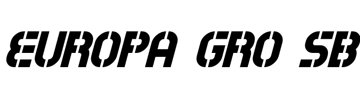 Exostencil Italic  Free Fonts Download