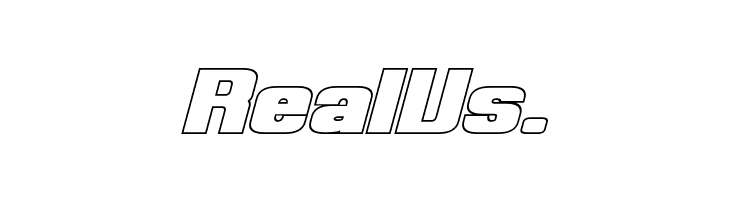 Clark Hollow Bold Italic  Free Fonts Download