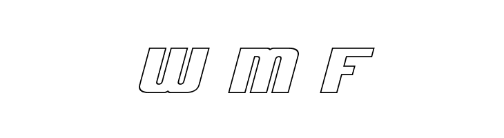 Clark Hollow Bold Italic  Free Fonts Download