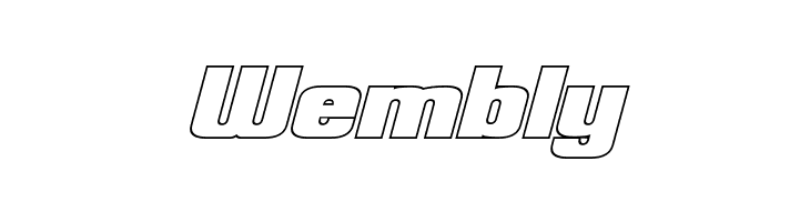 Clark Hollow Bold Italic  Free Fonts Download