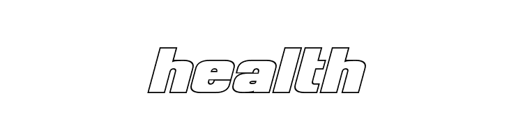 Clark Hollow Bold Italic  Free Fonts Download