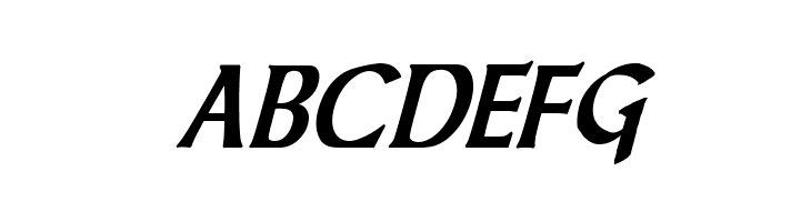 Dalelands Uncial Condensed Bold Italic  Free Fonts Download