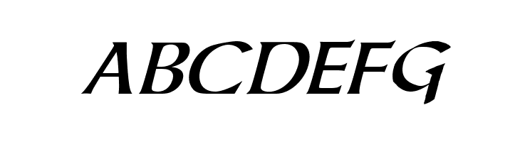 Dalelands Uncial Italic  Free Fonts Download