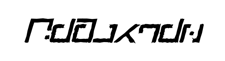 Green Martian Distressed Bold Italic  Free Fonts Download